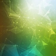 Abstract polygonal low poly dark background with connecting dots N2