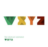 Modern Simple Abstract Colorful Alphabet N2