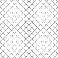 Abstract seamless ornamental lines monochrome pattern