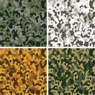 Camouflage seamless patterns original