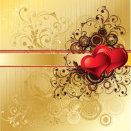 Gold valentines background N2