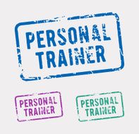 Personal trainer rubber stamp N2