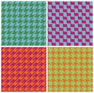 Pixel Houndstooth in Retro Brights N2