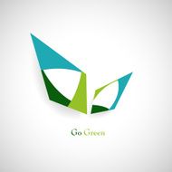 Go Green concept sign background N2