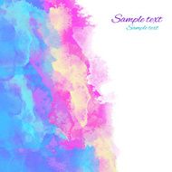 Watercolor background with colorful waves