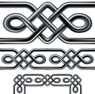 Seamless celtic border design with corners