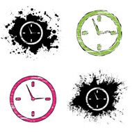 grunge icons - clock
