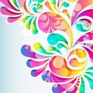 Abstract colorful arc-drop background N14