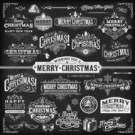 Christmas Label Set - Chalkboard N2