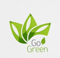 Vector go green paper background N2