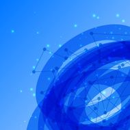 Abstract geometric blue background N10
