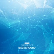 Abstract low poly blue bright technology vector background N4