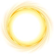 Vector abstract background Frame of the burning ball spinning