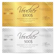 Gift certificate (Voucher coupon) stripe pattern bow (money currency check)