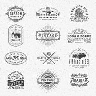 Vintage Badges Labels and Frames