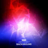 Abstract low poly Molecule And Communication Background N7