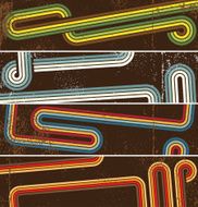 Retro grunge banners