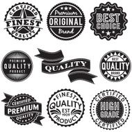 Set of Vintage Retro Labels N3