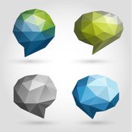 Abstract speech bubbles collection N3