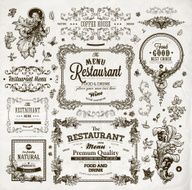 Restaurant menu background N6