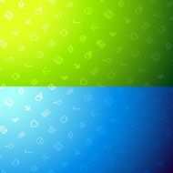 Vector Background Pattern with Icons