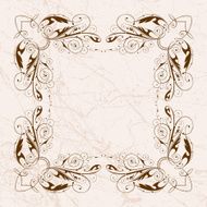 Vintage Floral Frame N54