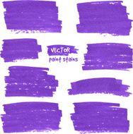 Violet marker textured vector stains