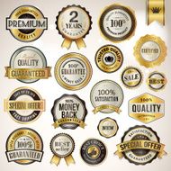 Set of luxury badges and stickers N2