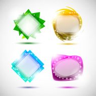 Abstract colorful vector icons