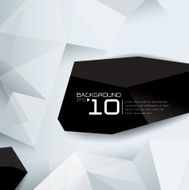 Black and white 2D geometric background
