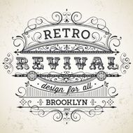 Vintage Design with Place for Text