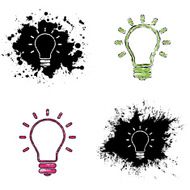 grunge icons - light bulb