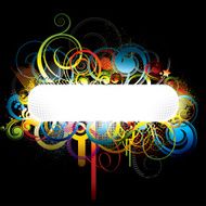Color background swirl design N2