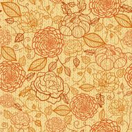 Enchanting Flowers Fabric Texture Seamless Pattern