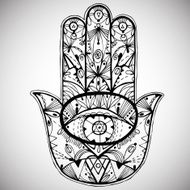 Boho hamsa hand N2