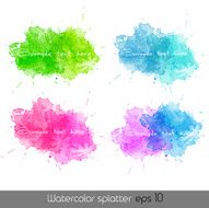 Watercolor splatters Vector N9