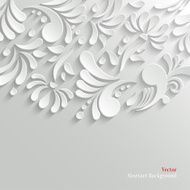 Abstract Floral 3d Background Trendy Design Template N2