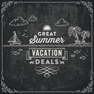 Summer Blackboard Sign N2