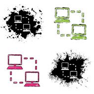 grunge icons - network