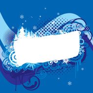 Christmas blue background design