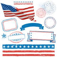 4th of July Design Elements N2
