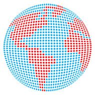vector dots globe