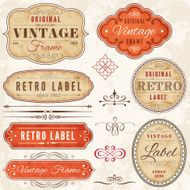 High Detail Grunge Vintage Labels