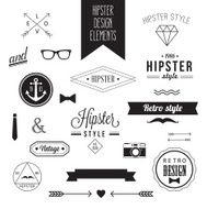 Hipster Style Vintage Design Elements N2