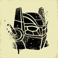 robot stencil N2