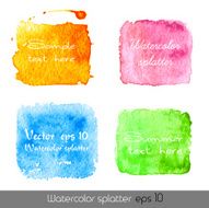 Watercolor splatters Vector N10