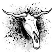 Longhorn bull graphic