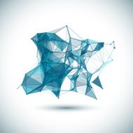 Abstract low poly geometric colorful bright technology vector background N2
