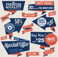 vintage business labels set N2