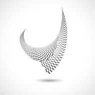 abstract black and white bird pattern background